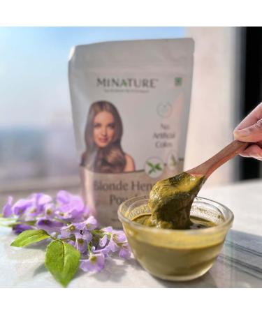 Natural Blonde Henna Hair Color Powder - Chemical-Free Paraben & Ammonia Free 8oz - Buy Online on GoSupps.com