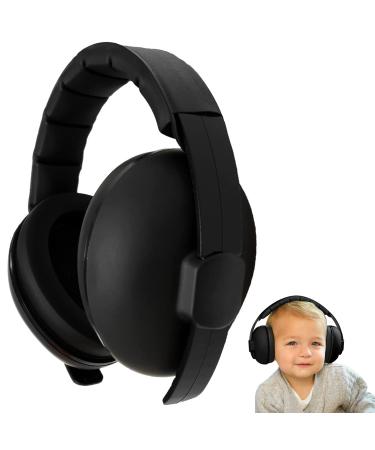 YANKUIRUI Baby Ear Defenders Noise Cancelling Headphones Ear Protection Adjustable Earmuff For Age 3 months To 3 Years At Firework Concert Cinema Black