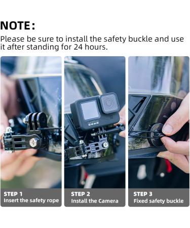 Buy SureWo Helmet Bracket for GoPro Hero 12/10/9/8/7 & Action Cameras - Schwarz | Universal Mount for Apeman Crosstour Akaso Victure Coooau Campark DJI OSMO - Buy Online on GoSupps.com