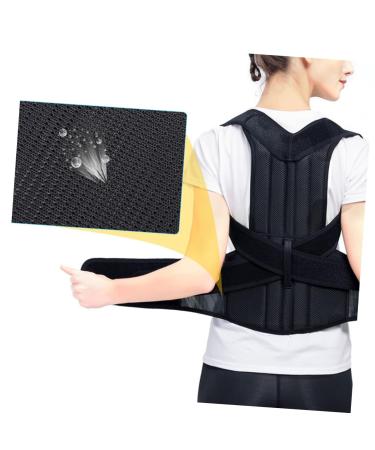 Buy Healifty Adjustable Straps Lumbar Support Posture Brace for Men & Women - XXL Black - Best Support Belt for Improved Posture & Comfort - Buy Online on GoSupps.com