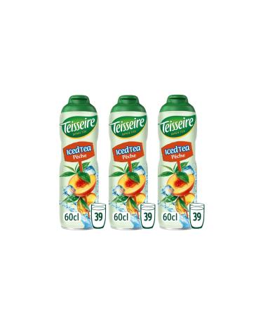 Pack of 3 peach iced tea syrups 3x60cl