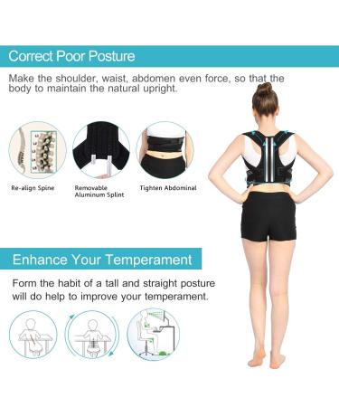 ZJchao Adjustable Back Support Brace - Posture Corrector Strap for Men & Women - Fix Slouching & Alleviate Back Pain - Buy Online on GoSupps.com
