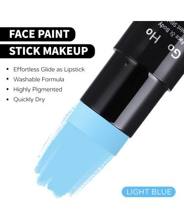 Halloween Blue Face Paint Stick 1.06 Oz | Washable Water Based Body & Face Paint for Adults & Children - Perfect for Cosplay, SFX & Halloween Makeup - Buy Online on GoSupps.com
