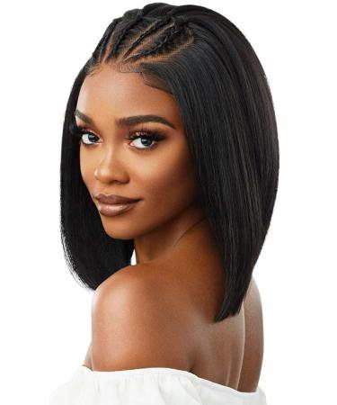 Outre Jenisse Lace Front Wig Perfect Hair Line 13X4 in Natural Black (1B) - Premium Quality - Buy Online on GoSupps.com