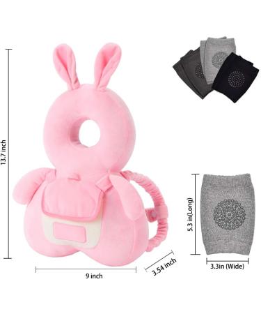 Okydoky Baby Safe Protector Cushion & Baby Knee Pads for Crawling Toddlers Safety Pad Adjustable Backpack Baby Back Protection for Walking & Crawling Cute Bunny (CA) - Buy Online on GoSupps.com