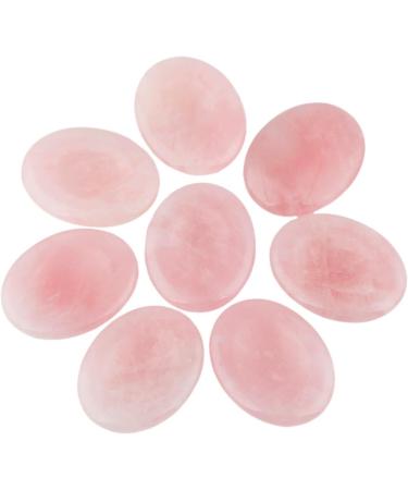 Rose Quartz Thumb Stone Massage Set - Healing Crystal Geman Flatterer (Pack of 2) - Reiki & Wellness | MookaiTedecor - Buy Online on GoSupps.com