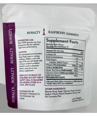 RoyaltyG Multivitamins Gummies Supports Energy Gummy - 10 Count - Non-GMO Gluten-Free Vegetarian - Buy Online on GoSupps.com