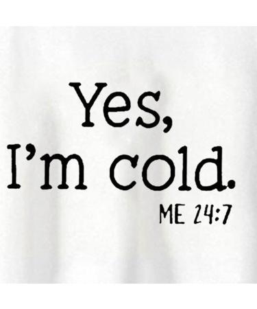 oelaio Sweatshirt for Women Raglan Long Sleeve Pullover Yes I'm Cold Me 24:7 Letter Print Loose Casual Fall Purple - Buy Online on GoSupps.com