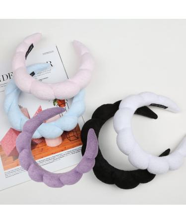 WFWJ Spa Headband for Women - Purple Makeup Removal Headband for Skincare, Shower, and Face Washing - Buy Online on GoSupps.com
