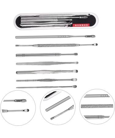 LALAFINA 7pc Ear Cleaning Tool Set | Stainless Steel Ear Care Kit | Spring Design | Ear Cleaners for Gentle Ear Cleaning - Buy Online on GoSupps.com