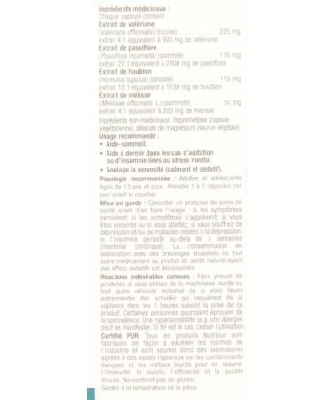 Nutripur Somerol - Sleep Aid 60 vegetarian capsules - Buy Online on GoSupps.com