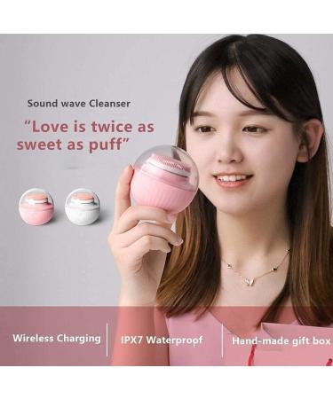 Rechargeable IPX7 Waterproof Cleansing Brush - Deep Cleansing Anti-Aging & Exfoliating System for All Skin Types - Pink - Buy Online on GoSupps.com