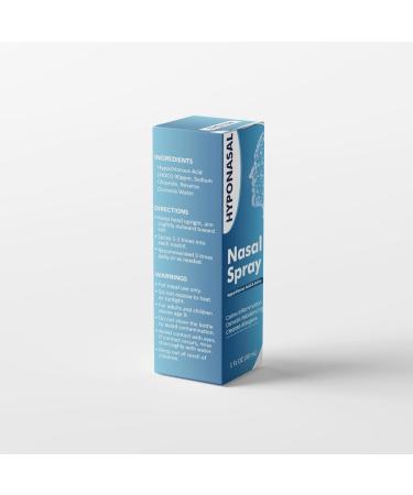 HypoNasal All-Natural Nasal Spray to Rinse Away Irritants and Pollutants That Cause Allergies Congestion Snoring or Inflammation | Pure HOCl + Saline | Use Everyday for Open Airways | 2 Pack - Buy Online on GoSupps.com