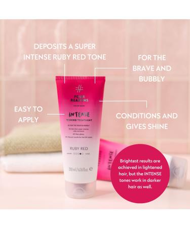 Four Reasons Hair Tone Conditioner - Rubin Red | Semi-Permanent Intense Ruby Red Color | Natural Flushing & Intensive Tinting for Gorgeous Hair - Buy Online on GoSupps.com