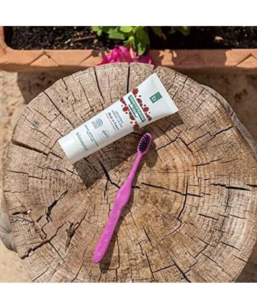 Organic strawberry toothpaste for children aged 2-6 years - 50 ml - Buy Online on GoSupps.com