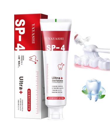 SP-6 Ultra Whitening SP 6 tooth paste Ultra Whitening Toothpaste SP-6 SP-6 Ultra Whitioting Probiotic Brightening Toothpaste probiotic brightening toothpaste SP-6 toothpaste (red 1 piece)