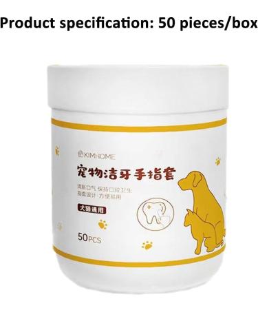 Fulenyi Dog Tooth Towels - 50 Pack for Dental Care & Ear Cleaning - Safe & Effective Pet Accessories - Buy Online on GoSupps.com