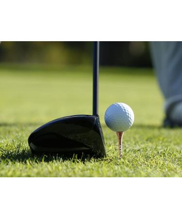 MAZEL Natural Wood/Bamboo Golf Tees 2 3/4 & 3 1/4 - Pack of 50 or 120 | Reduce Friction, Side Spin | Durable & Stable | Black & Brown - Buy Online on GoSupps.com