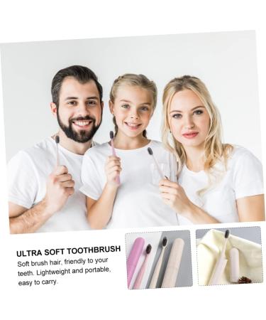 Mobestech 4pcs Toothbrush Set - Portable Toothpaste Gift for Lovers | Eco-Friendly PP Raw Material - Buy Online on GoSupps.com