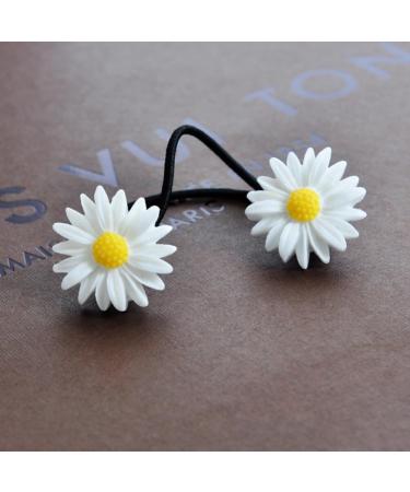FRCOLOR Set of 6 Girls Hair Bobbles Wedding Hair Clips Hair Accessories for Wedding Daisy Hair Clips for Wedding Flower Clips for Hair Scrunchie Daisy - Buy Online on GoSupps.com