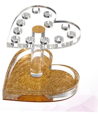 minkissy 1pc Nail Pens Stand Nail Brush Holder Nail Tool Organizer Makeup Brush Rack Nail Pen Organizer Makeup Brush Holder Nail Organizer Holder for Nail Brush Acrylic Paint Pen Holder 8.7x8.5cm Golden - Buy Online on GoSupps.com