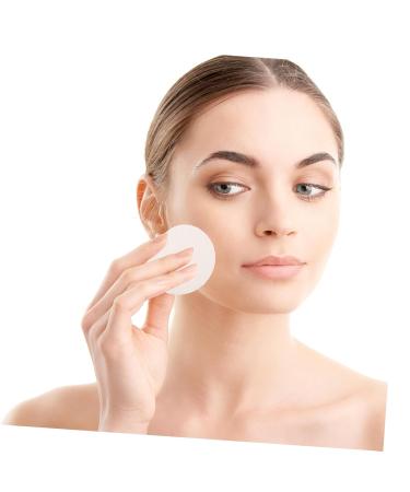 100 Pcs Face Wash Cleaning Puffs - Rounded Cosmetics Cleaning Tool for Skincare - Buy Online on GoSupps.com