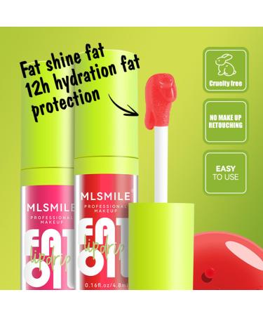 Hydrating Lip Glow Oil & Tinted Balm | Long-Lasting Plumping Tint | Non-Sticky Moisturizing Lip Care - 102 KISSY - Buy Online on GoSupps.com