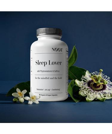 NOOT Sleep Lover All Natural Deep Sleep Aid for Adults and Students Non-Habit Forming Formula w. Ashwagandha Lemon Balm L-Theanine & Phytomelatonin Sleep Supplement Sleeping Pills 60 Capsules - Buy Online on GoSupps.com