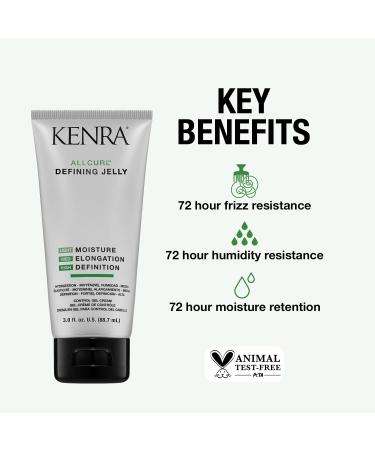 Kenra AllCurl Defining Jelly 3 oz | Curl-Enhancing Gel for All Hair Types | Anti-Frizz & Thermal Protection | 72-Hour Moisture | Wavy, Curly, Coily Hair - Buy Online on GoSupps.com