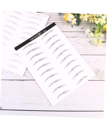 FOMIYES 2 Pairs Waterproof Sticker Water Proof Stickers Faux Eyebrow Transfer Stickers 4d Modify Eyebrows - Buy Online on GoSupps.com