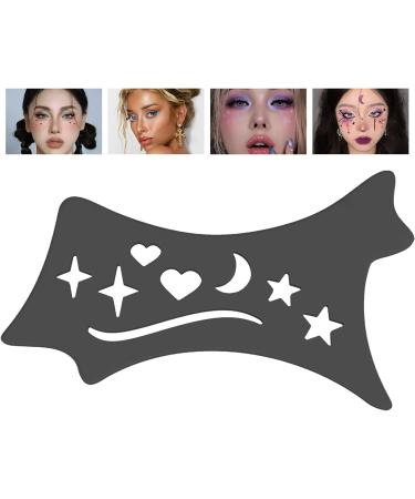 Eyeshadow and Eyeliners Stencils Pad | Flexible Soft Eyeliners Tool | Contour Eye Liners Guide Reusable Cleaning Cloths for Women Black - Buy Online on GoSupps.com