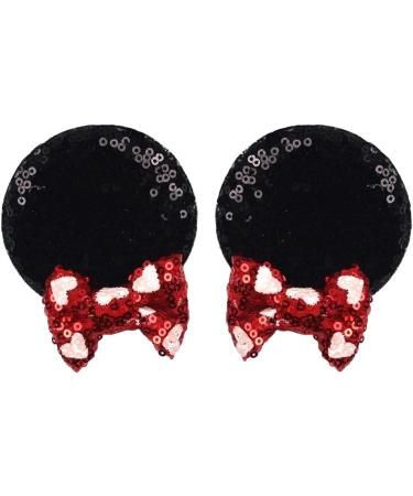 New 2025 New Flower 2.8"Mouse Ears Barrettes Hair Clips For New For Fashion Sequins Bow Decoration Festival Party Hairpins DIY Hair Accessories Jewelry Fashion Accessories Creative Gift - Buy Online on GoSupps.com