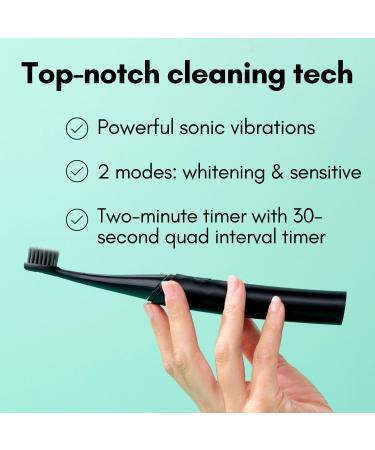 Buy Burst Curve Sonic Electric Toothbrush for Adults - Slim Travel Design Soft Bristles Rechargeable Battery 2 Sonic Modes - International Shipping Available - Buy Online on GoSupps.com