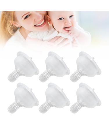6 Leak-Proof Silicone Baby Bottle Pacifier Replacements - Safe & Soft Nibble-Baby Feeding Equipment - Buy Online on GoSupps.com