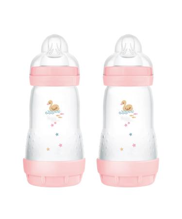 MAM Easy Start Anticolica baby bottle in a set of 2 with SkinSoftTM silicone teat 2+ months 260 ml pink