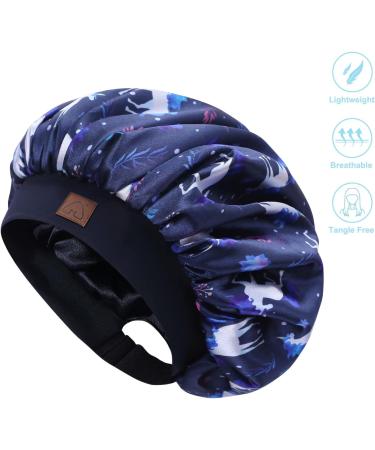 Kids Satin Bonnet Sleep Cap for Curly Hair - Adjustable Silk Hair Cap for Baby/Toddler - Unicorn Design - Ages 1-8 - Buy Online on GoSupps.com