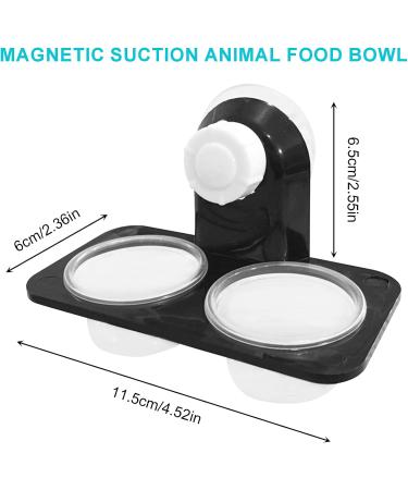 Jetisva 2pcs Reptile Water and Food Bowl Crested Gecko Feeding Ledge Plastic Suction Cup Reptile Water Dish Reptile Feeder for Lizard Chameleon Turtle Tortoise Snake Scorpion Centipede Fits Tank - Buy Online on GoSupps.com