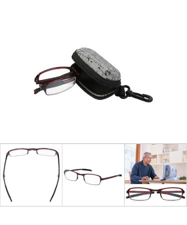 Portable Foldable Reading Glasses for Presbyopia Light & Stylish - 1.0 Red | Fatigue Relief | International Shipping - Buy Online on GoSupps.com