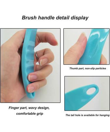 Foot Stone Brush Exfoliating Shower Scrubber with Pumice - Blue | 1 Count - Buy Online on GoSupps.com