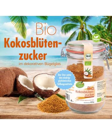 KOPP VITAL BIO COKOS Blossom Sugar - Vegan Gluten-Free Natural Coconut Sugar Alternative | 650g | Non-GMO - Buy Online on GoSupps.com