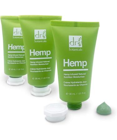 Dr Botanicals Natural Hemp Infused Natural Nutrition Moisturiser with Cocoa Butter Hemp Seed Oil 30ml - Buy Online on GoSupps.com