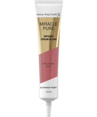 Max Factor Miracle Pure Moisturising Cream Blush 03 Vintage Peony - Long-lasting Radiant Flush - Buy Online on GoSupps.com