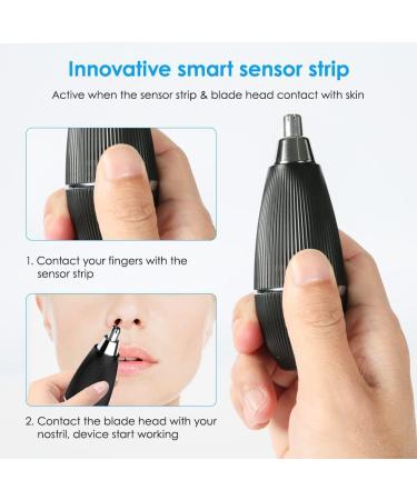 TOUCHBeauty Electric Ear Nose Hair Trimmer for Men | Painless Hair Removal Smart Sensor Rechargeable Ideal Gift - Buy Online on GoSupps.com