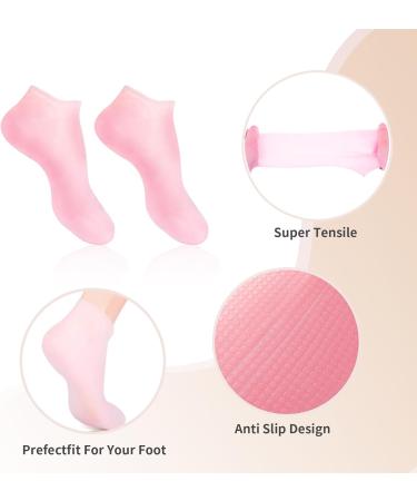 2 Pairs of Moisturizing Silicone Socks for Women | Foot Spa & Pedicure Treatment - Buy Online on GoSupps.com