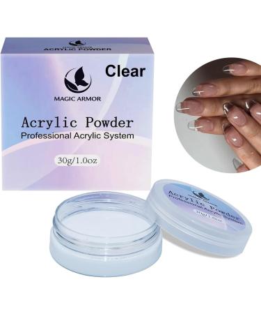 Magic Armor Acrylic Powder 30g - Non-Yellowing Formula for Easy Nail Extension | Professional Clear Acrylic Powder for Home and Salon - Buy Online on GoSupps.com