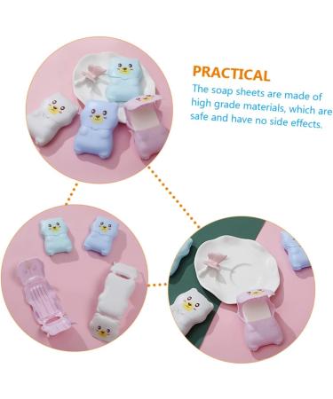 minkissy 12 Sets Travel Soap Flakes Hand Washing Soap Mini Pp Travel Accessories Disposable - Buy Online on GoSupps.com