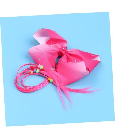 FRCOLOR Colourful Headgear Hair Accessories for Girls Fake Braid Headdress Hair Bobbles for Girls Bow Ponytail Holder Hair Accessories for Braids Tiara Elastic Band Twist Child - Buy Online on GoSupps.com