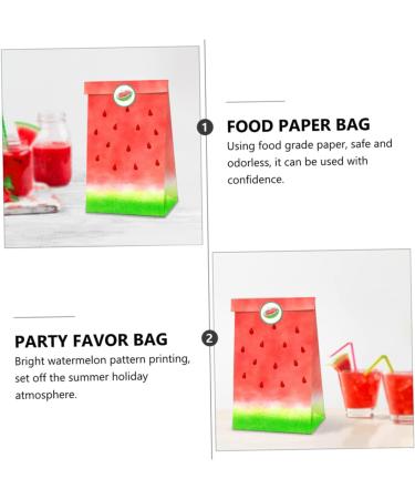 Alipis 1 Set Watermelon Paper Bag Candy Bags Candy for Kids Hawaii Paper Candy Bag Packing Bag Food - Buy Online on GoSupps.com