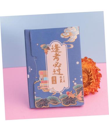 Angoily 5 Oil Blotting Paper Oil Skin Wipes Matte Blotting Paper Face Cleaning Cleansing Wipes Oil Control Facial Tissue Flax Wood Pulp Cleansing Paper Men and Women Make up - Buy Online on GoSupps.com