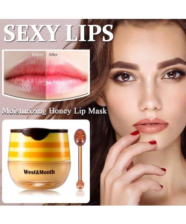 4PCS Bee Balm Lip Balm & Sleeping Lip Mask Set - Hydrating Propolis Honey Lip Care Kit for Winter - Exfoliating Scrub for Dry Lips - Buy Online on GoSupps.com